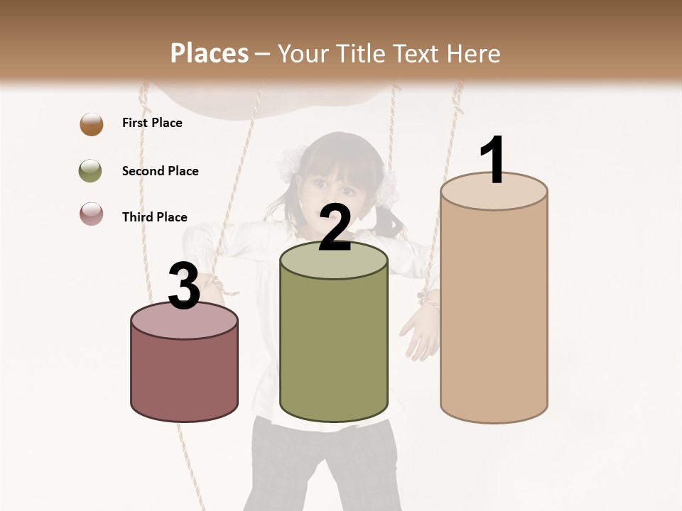 Puppet Dependence Childhood PowerPoint Template