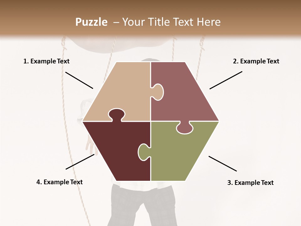 Puppet Dependence Childhood PowerPoint Template