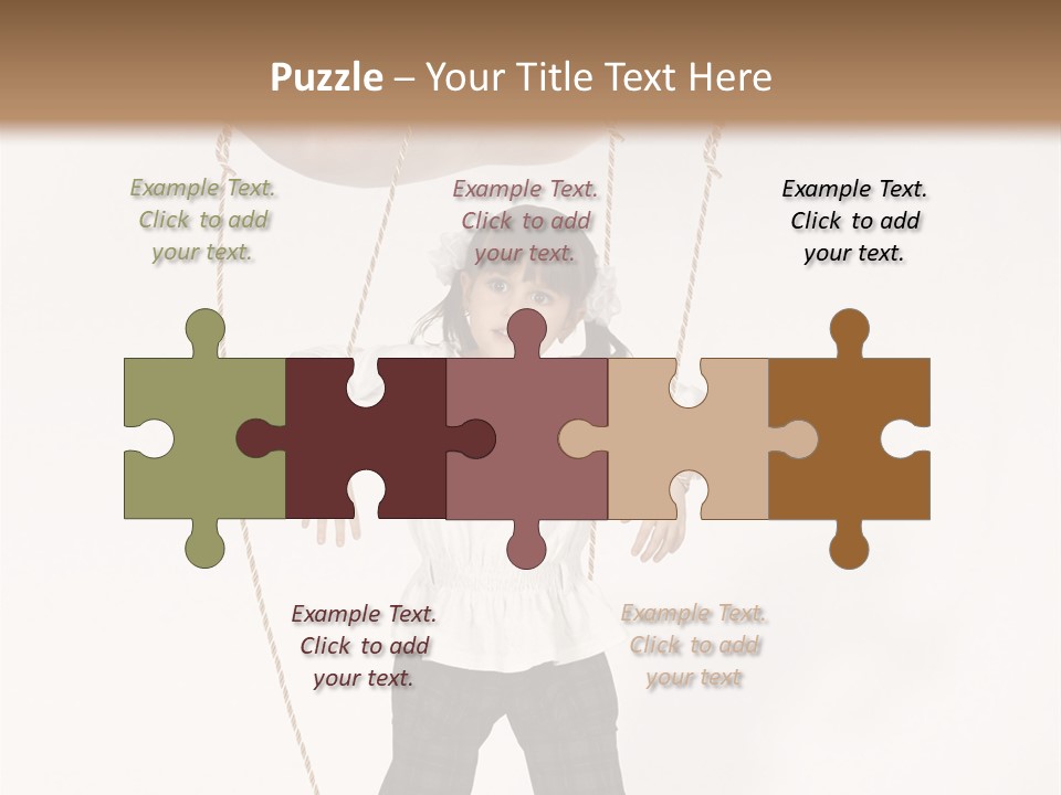 Puppet Dependence Childhood PowerPoint Template