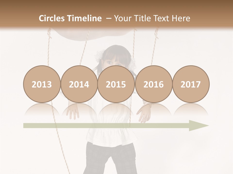 Puppet Dependence Childhood PowerPoint Template