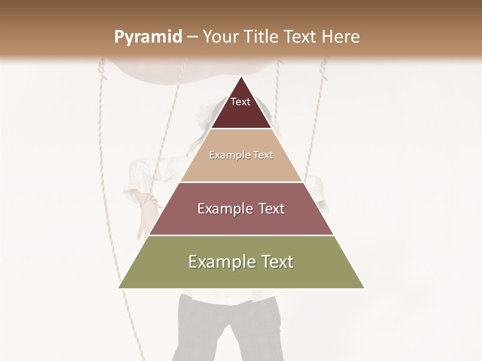 Puppet Dependence Childhood PowerPoint Template