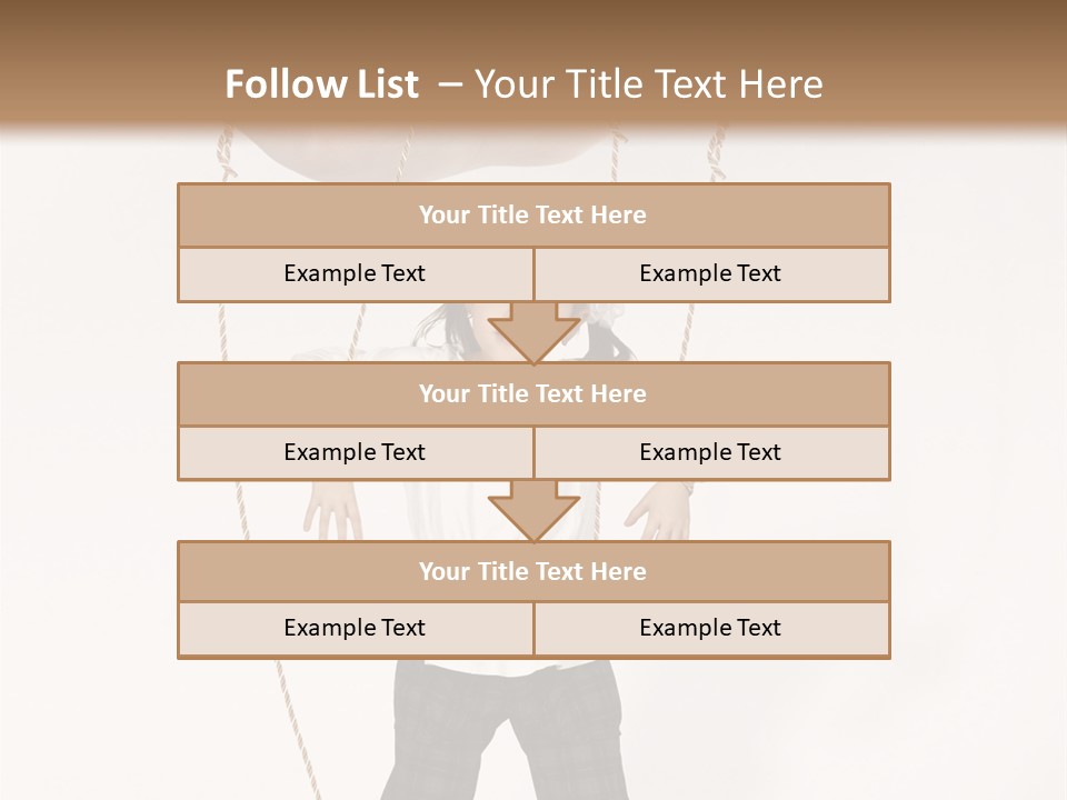 Puppet Dependence Childhood PowerPoint Template
