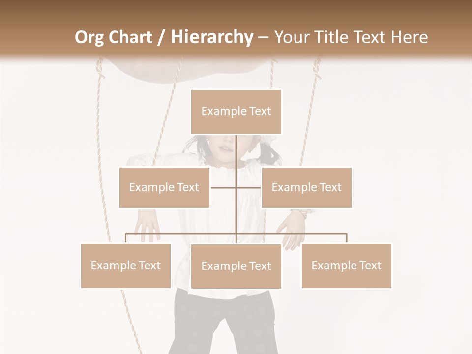 Puppet Dependence Childhood PowerPoint Template