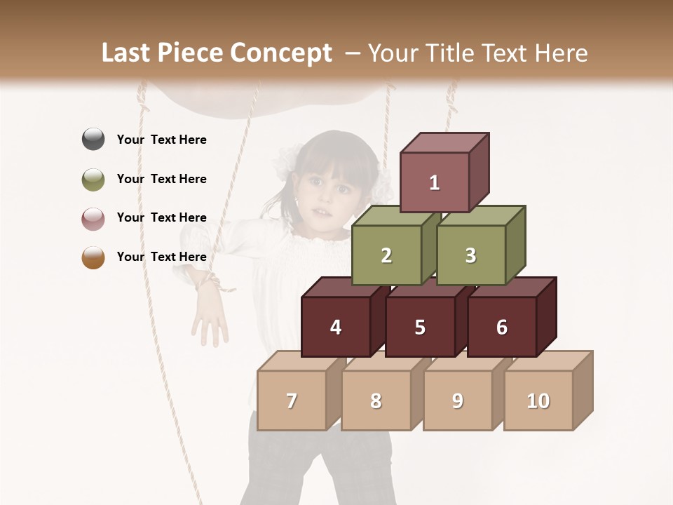 Puppet Dependence Childhood PowerPoint Template