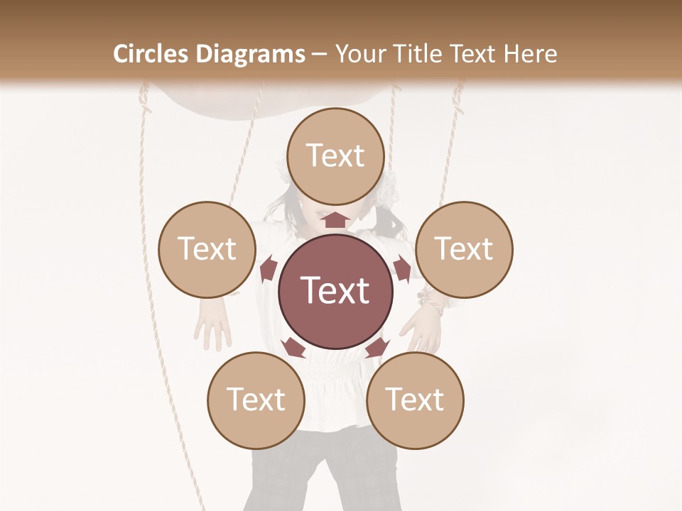 Puppet Dependence Childhood PowerPoint Template