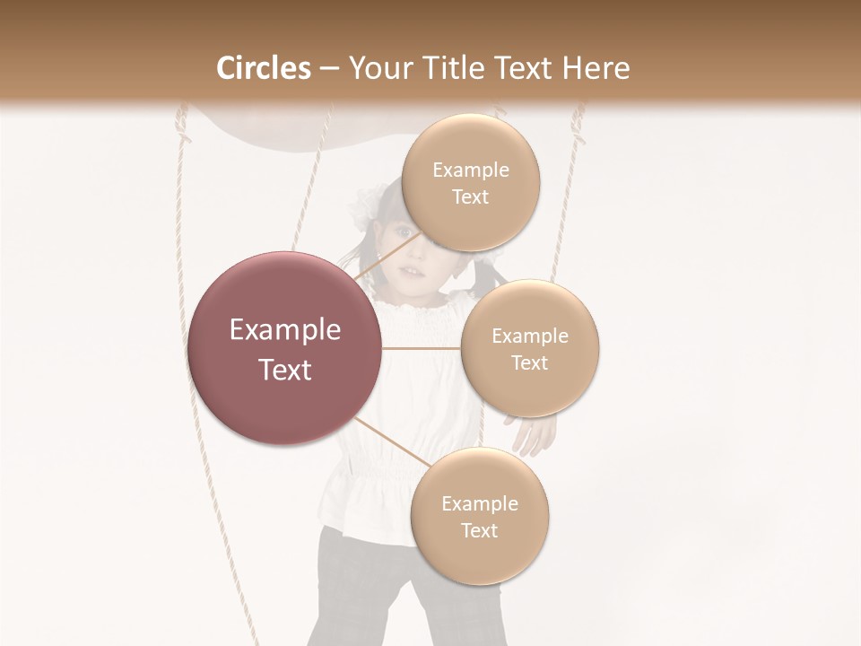 Puppet Dependence Childhood PowerPoint Template