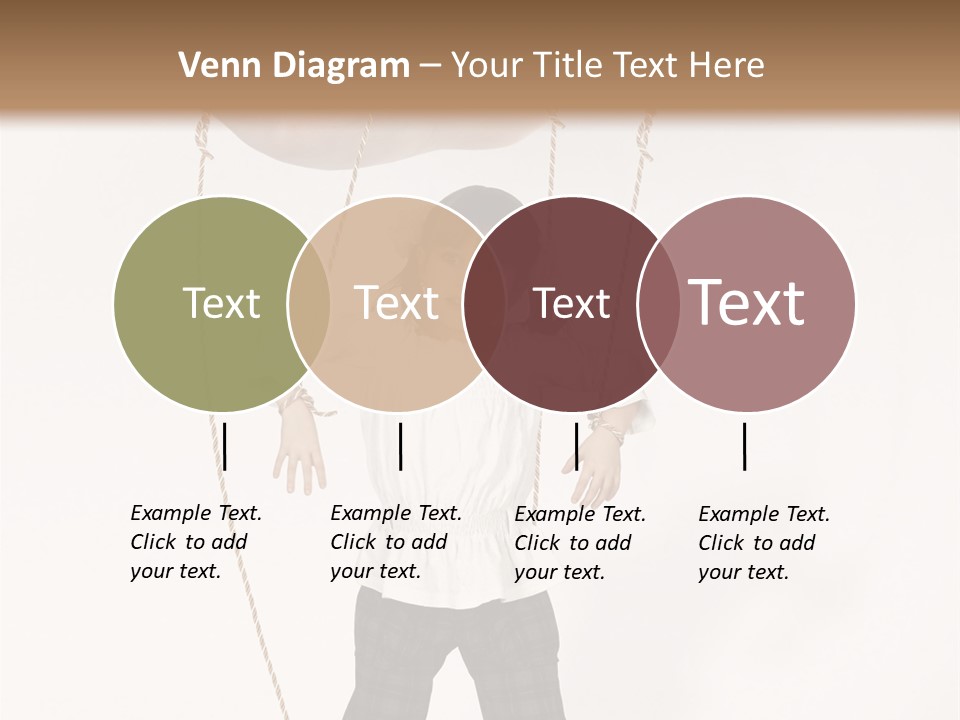 Puppet Dependence Childhood PowerPoint Template