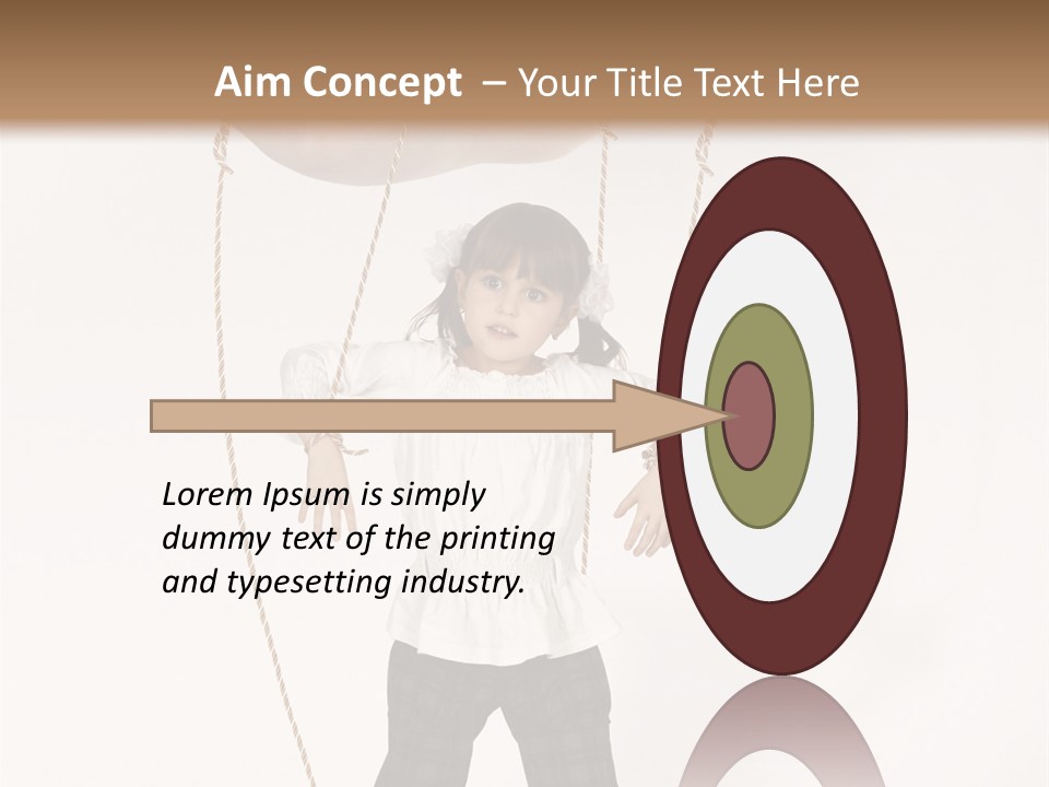 Puppet Dependence Childhood PowerPoint Template