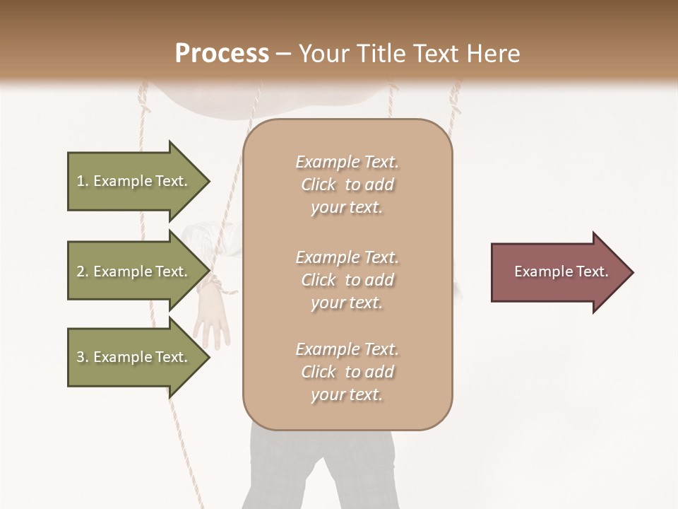 Puppet Dependence Childhood PowerPoint Template
