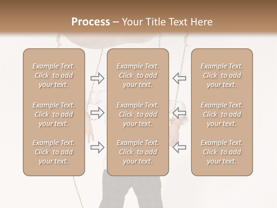 Puppet Dependence Childhood PowerPoint Template
