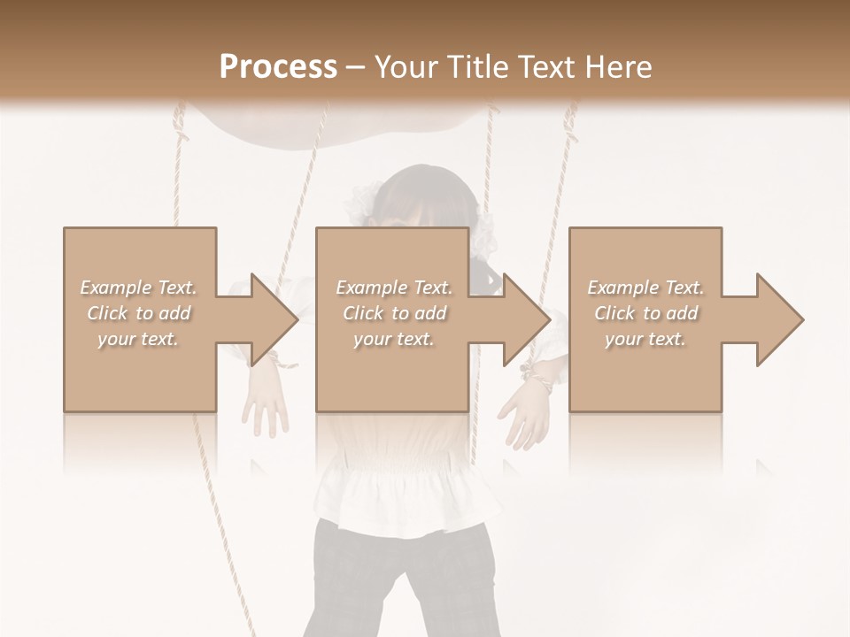 Puppet Dependence Childhood PowerPoint Template