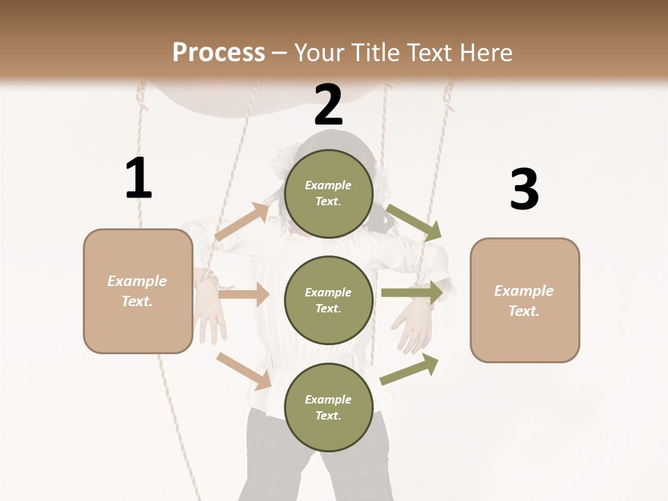 Puppet Dependence Childhood PowerPoint Template