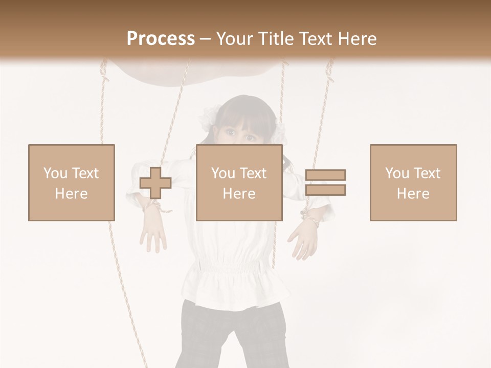 Puppet Dependence Childhood PowerPoint Template