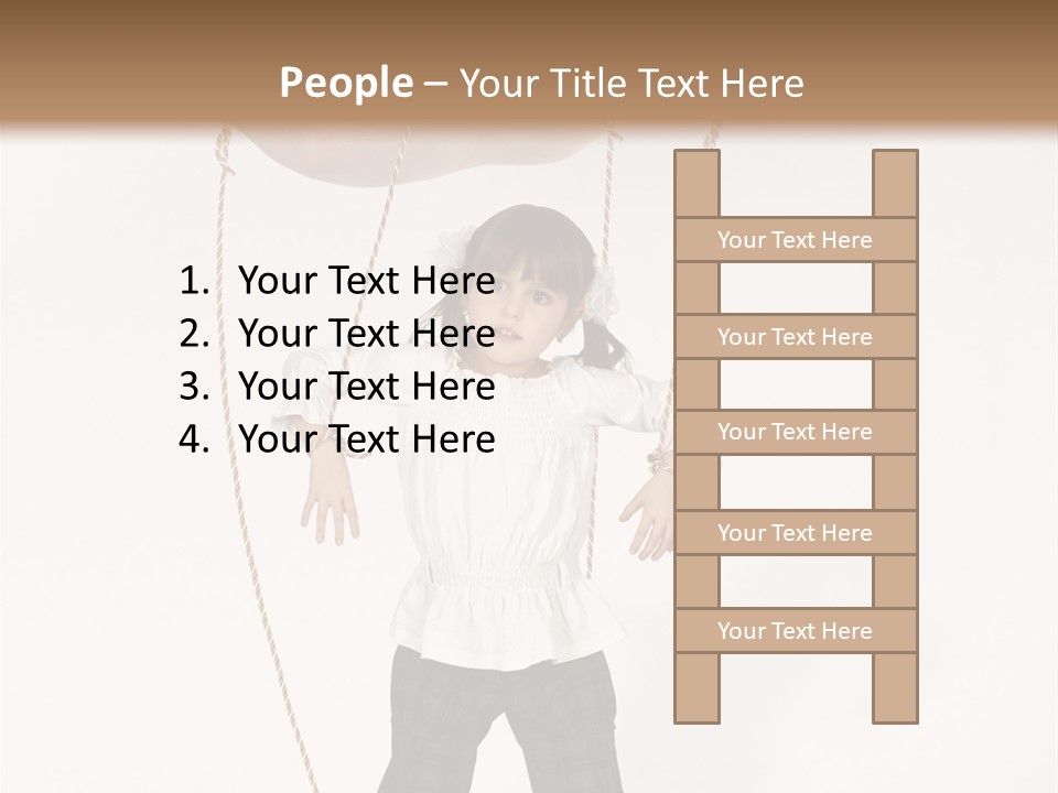 Puppet Dependence Childhood PowerPoint Template