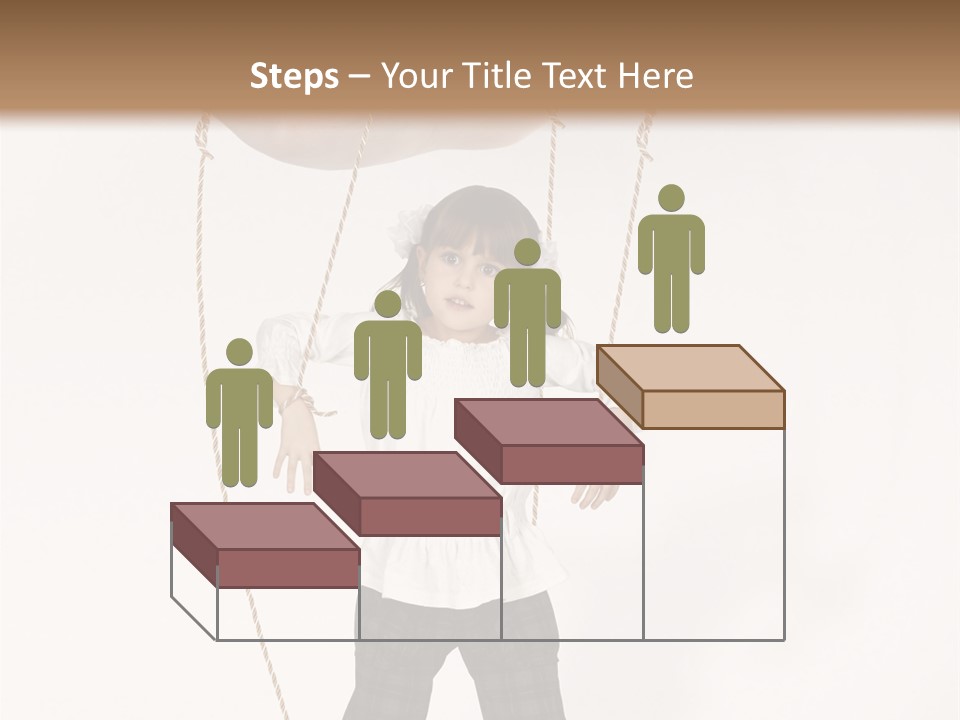 Puppet Dependence Childhood PowerPoint Template