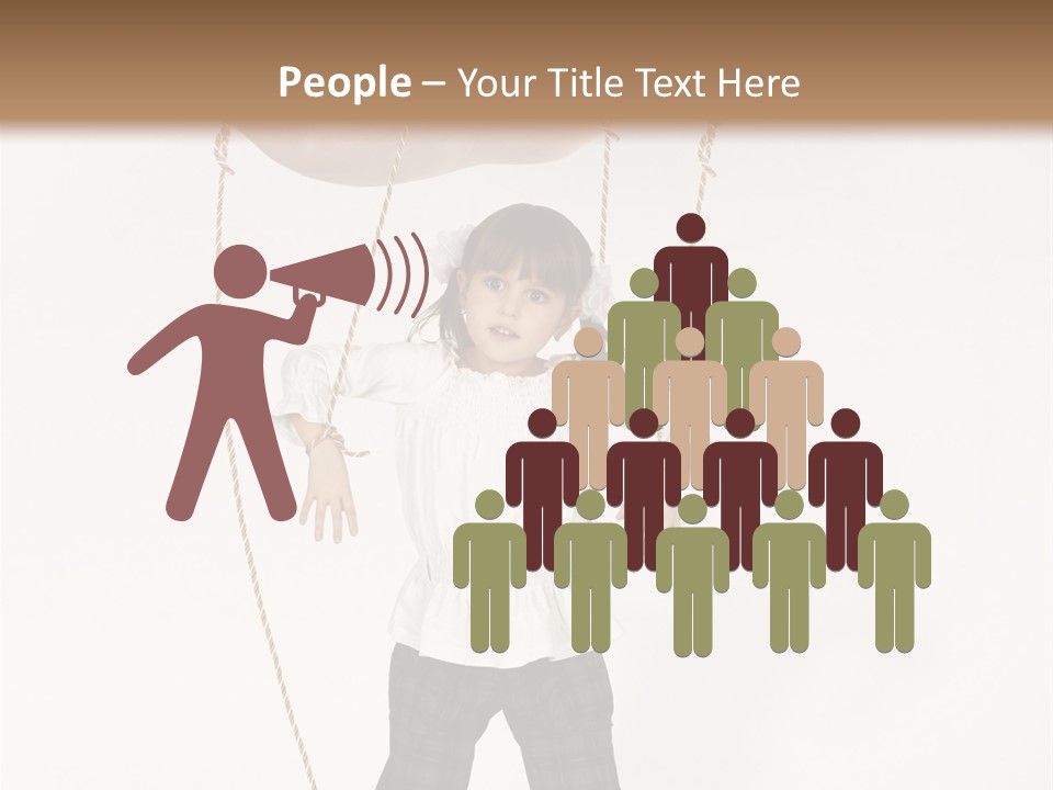 Puppet Dependence Childhood PowerPoint Template