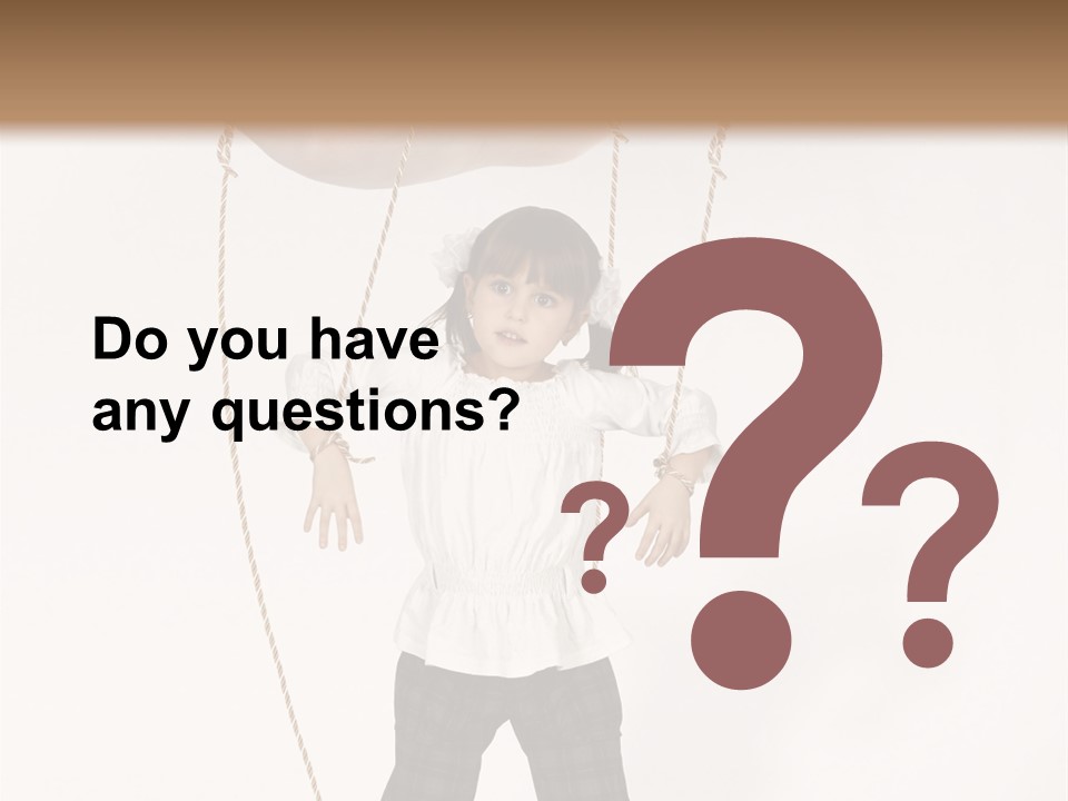 Puppet Dependence Childhood PowerPoint Template