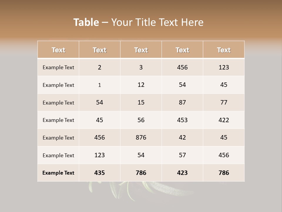 Green Pepper Living PowerPoint Template