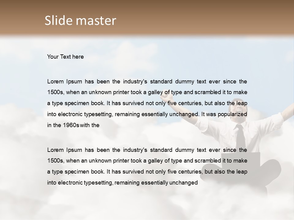 Work Outdoor Cloud PowerPoint Template