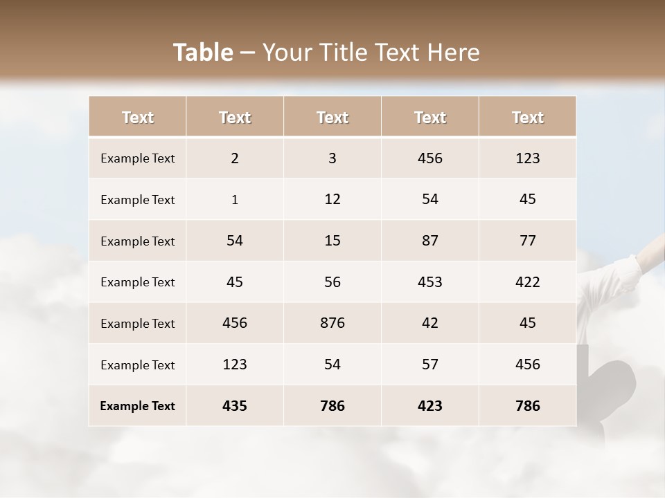 Work Outdoor Cloud PowerPoint Template