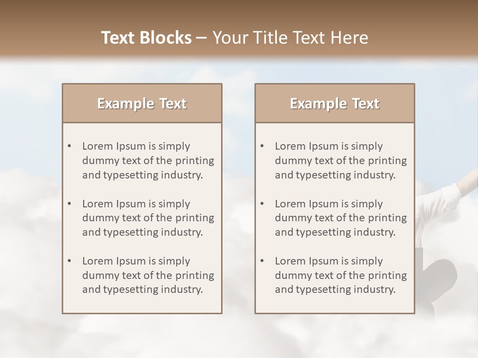 Work Outdoor Cloud PowerPoint Template