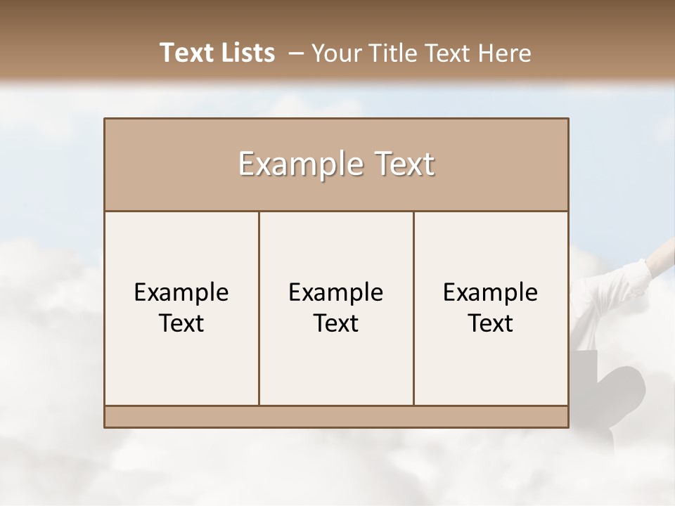 Work Outdoor Cloud PowerPoint Template