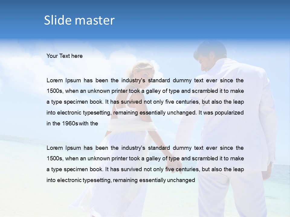 Destination Crystal Water Resort PowerPoint Template