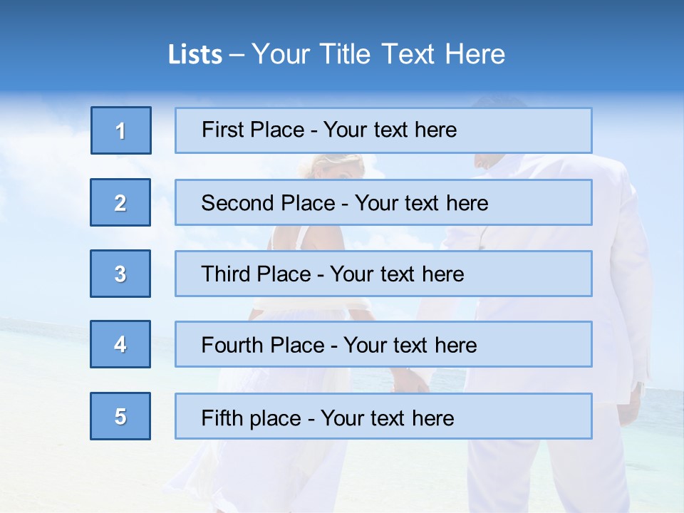 Destination Crystal Water Resort PowerPoint Template