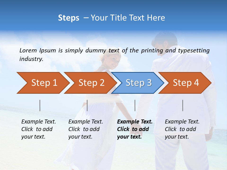 Destination Crystal Water Resort PowerPoint Template