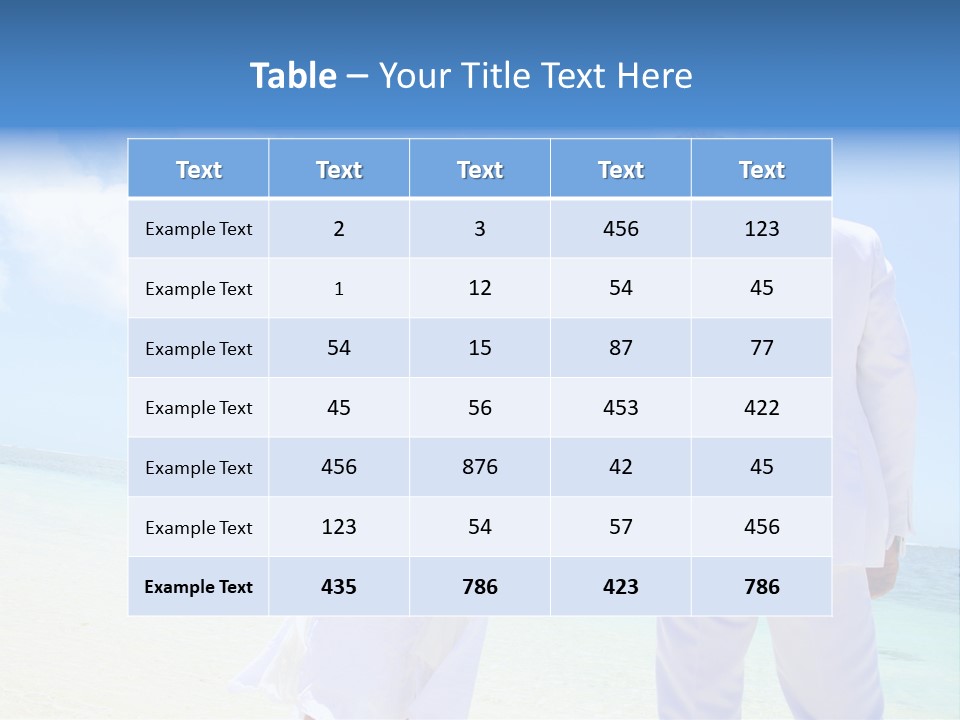 Destination Crystal Water Resort PowerPoint Template