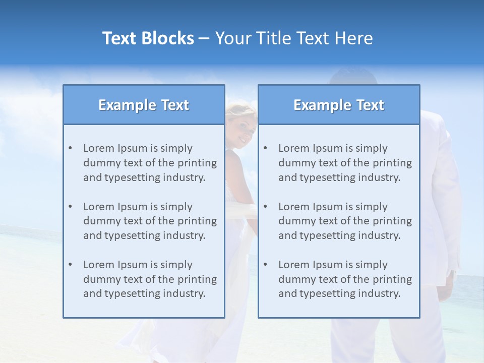 Destination Crystal Water Resort PowerPoint Template