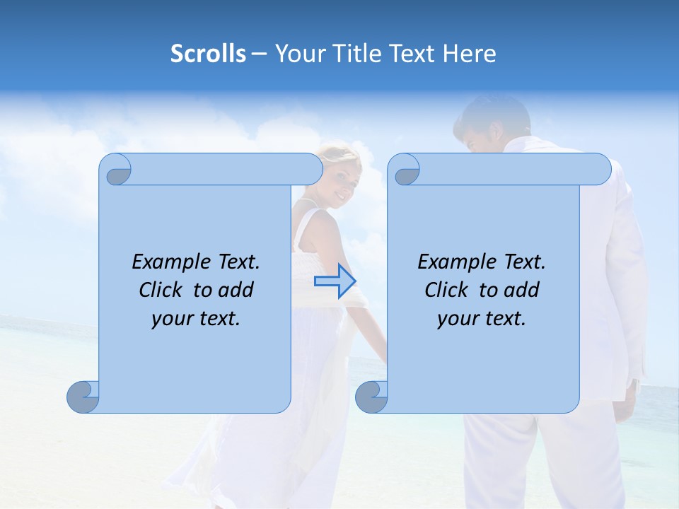 Destination Crystal Water Resort PowerPoint Template