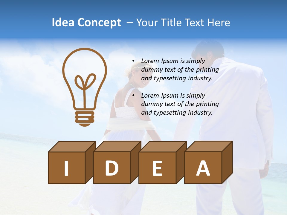 Destination Crystal Water Resort PowerPoint Template