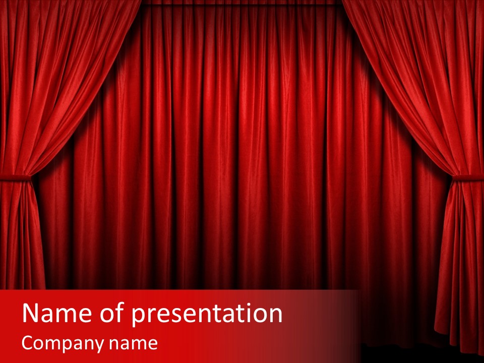 Front Show Orchestra PowerPoint Template