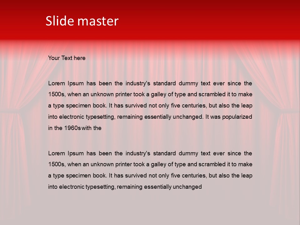 Front Show Orchestra PowerPoint Template