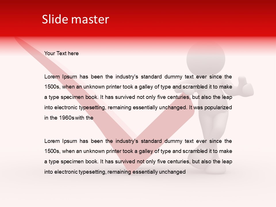 Clipboard Customer Mark PowerPoint Template