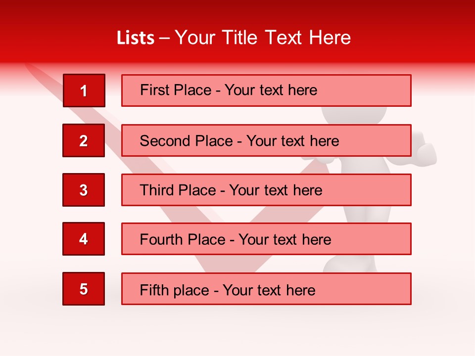 Clipboard Customer Mark PowerPoint Template