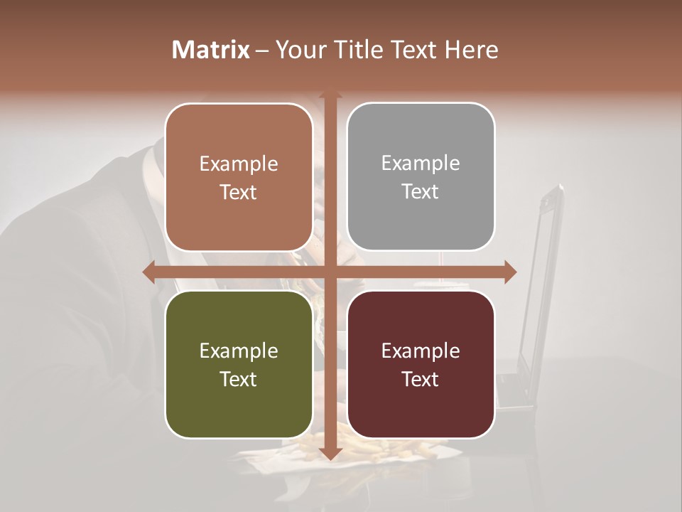 Hamburger Career Drink PowerPoint Template