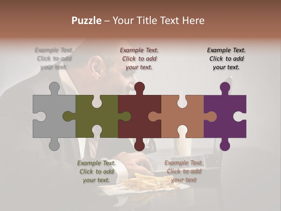 Hamburger Career Drink PowerPoint Template