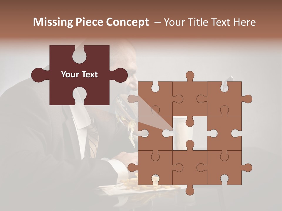 Hamburger Career Drink PowerPoint Template