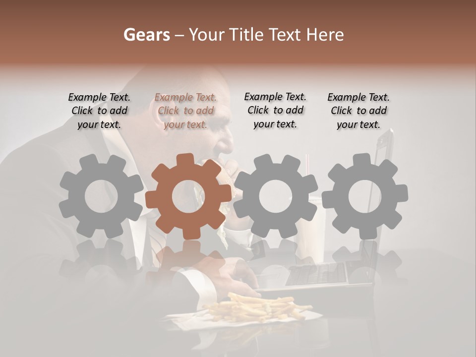 Hamburger Career Drink PowerPoint Template