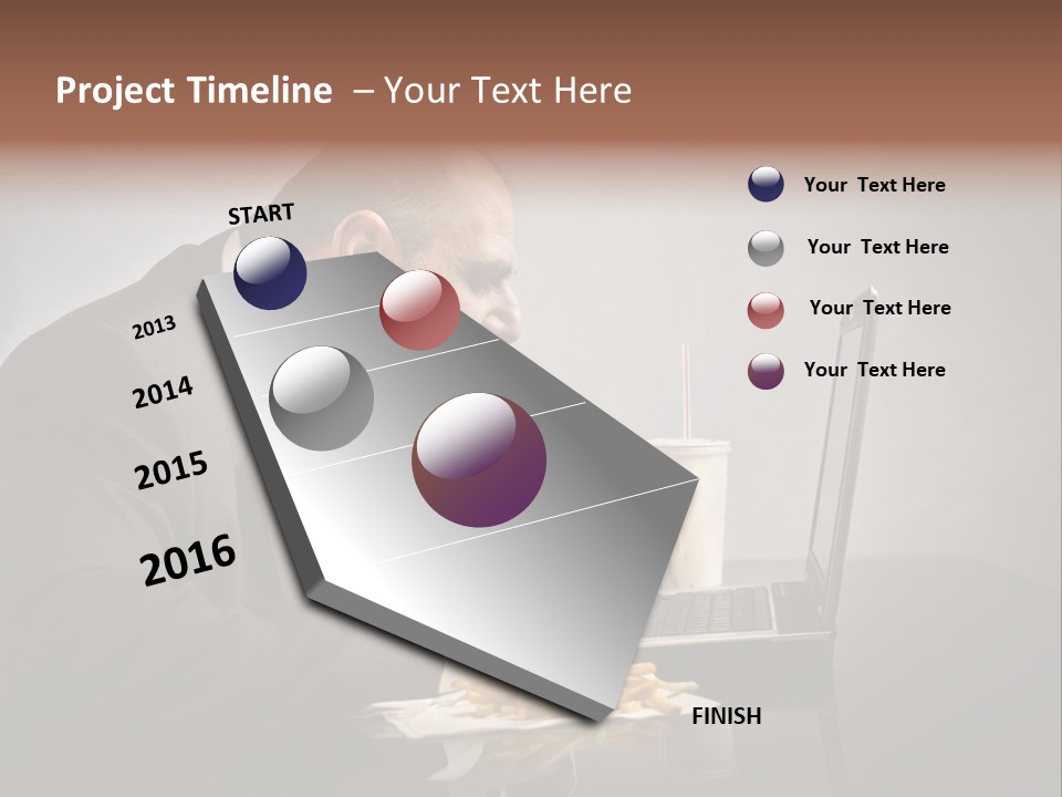 Hamburger Career Drink PowerPoint Template