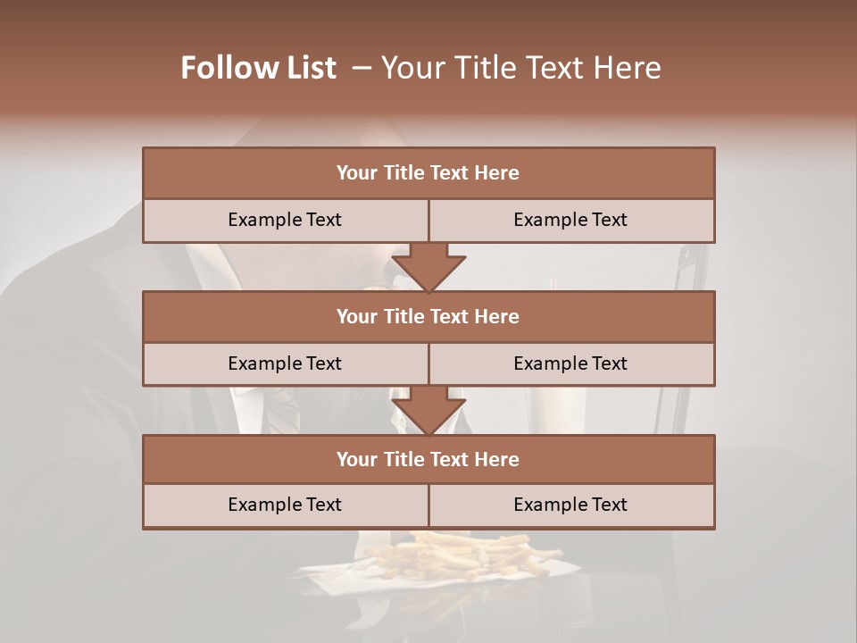 Hamburger Career Drink PowerPoint Template