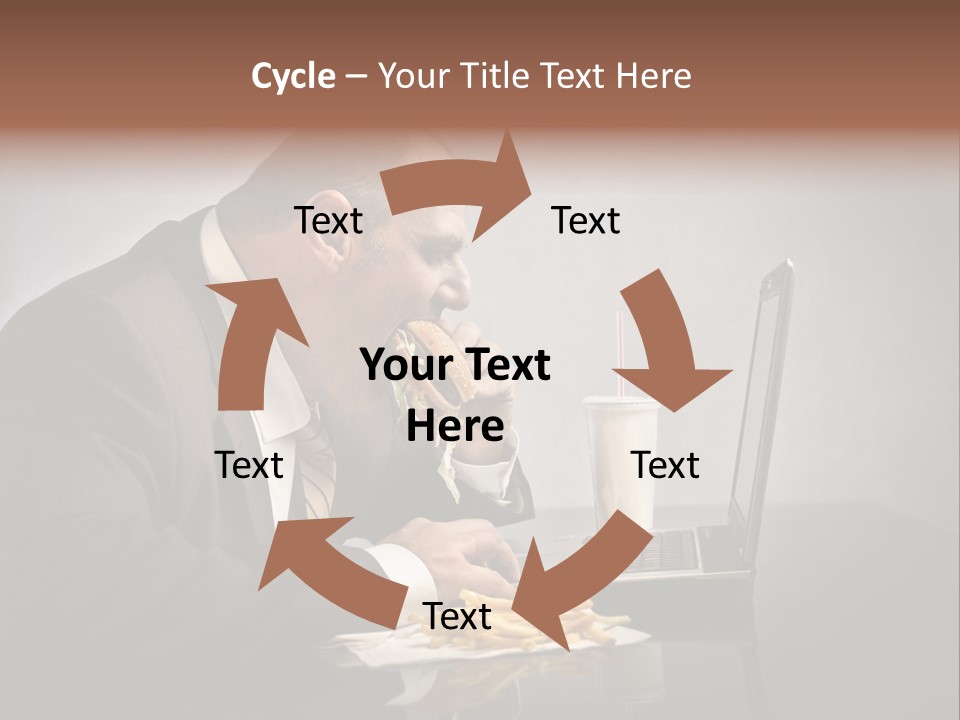 Hamburger Career Drink PowerPoint Template