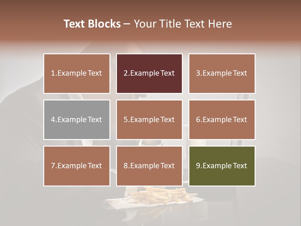 Hamburger Career Drink PowerPoint Template