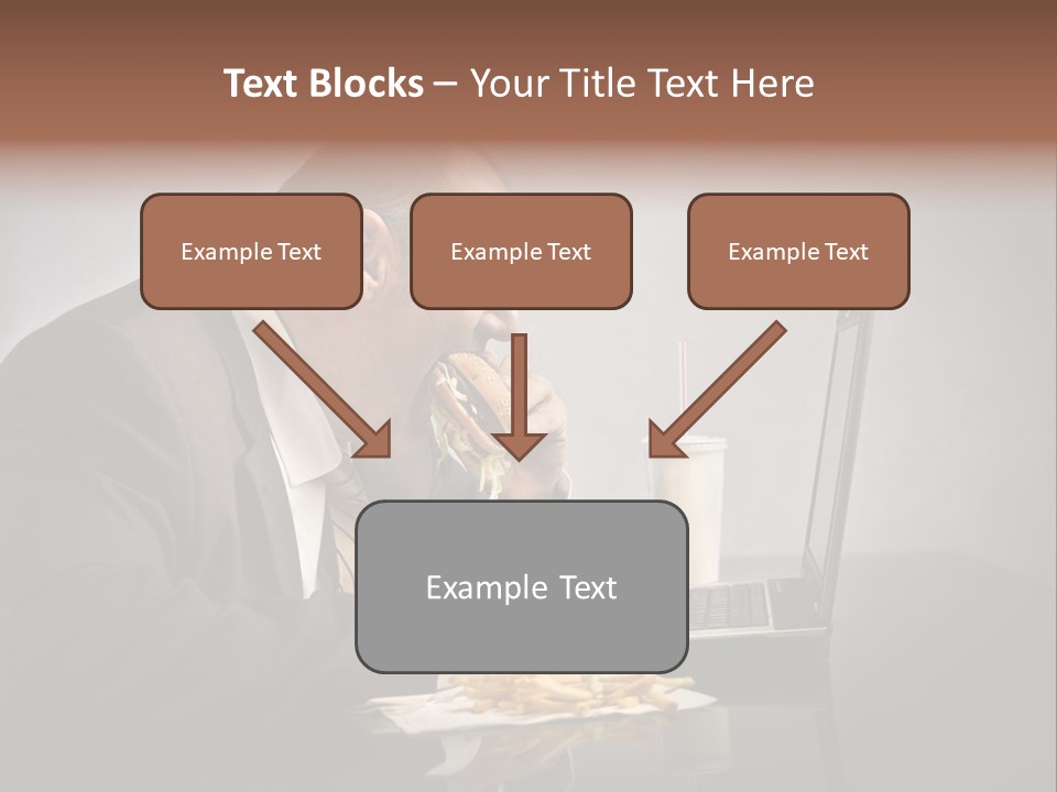 Hamburger Career Drink PowerPoint Template