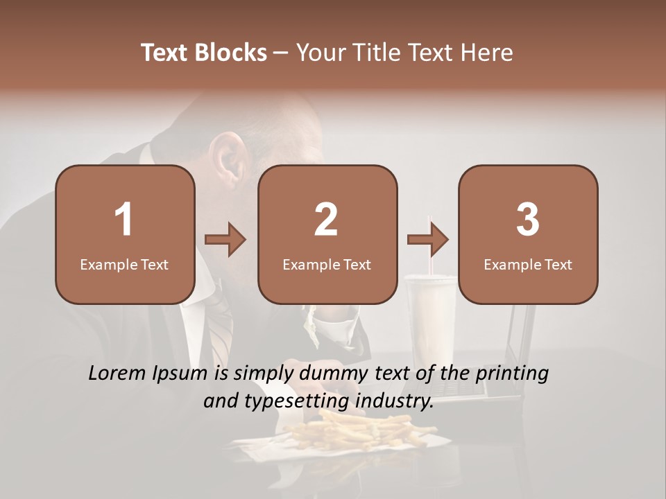 Hamburger Career Drink PowerPoint Template