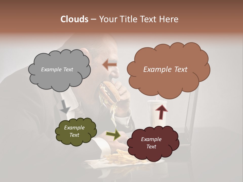 Hamburger Career Drink PowerPoint Template