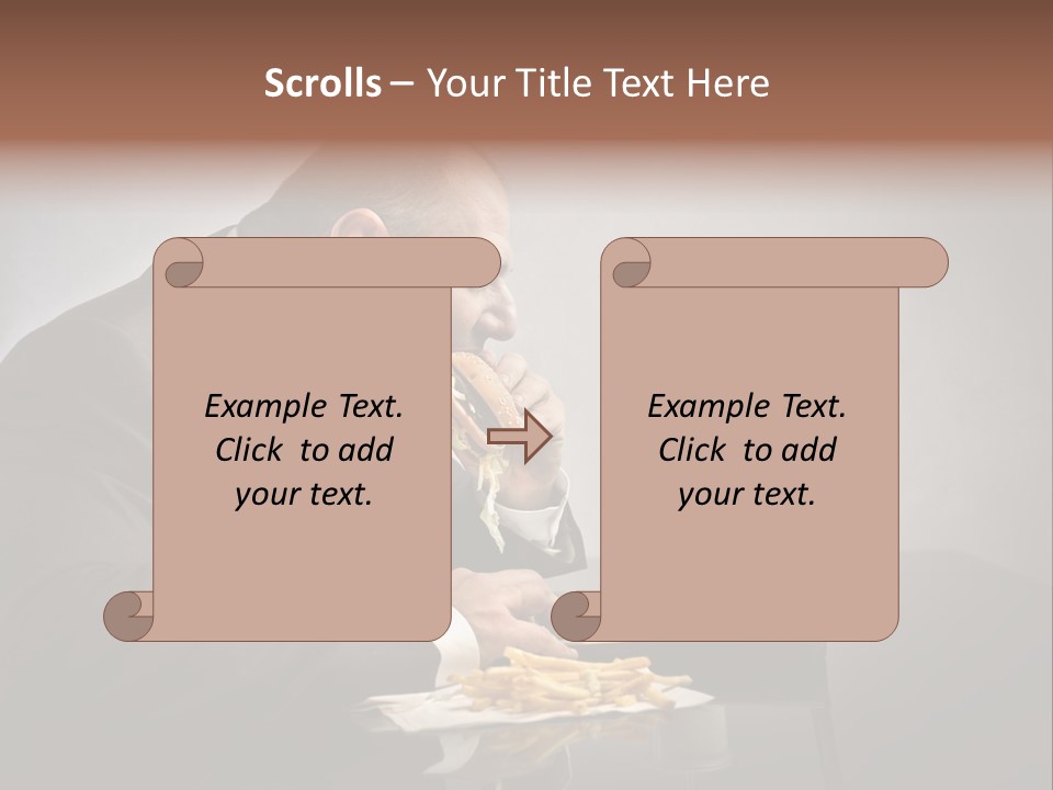 Hamburger Career Drink PowerPoint Template