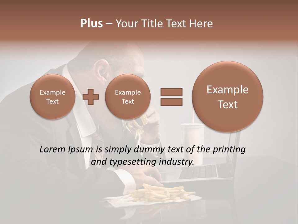 Hamburger Career Drink PowerPoint Template